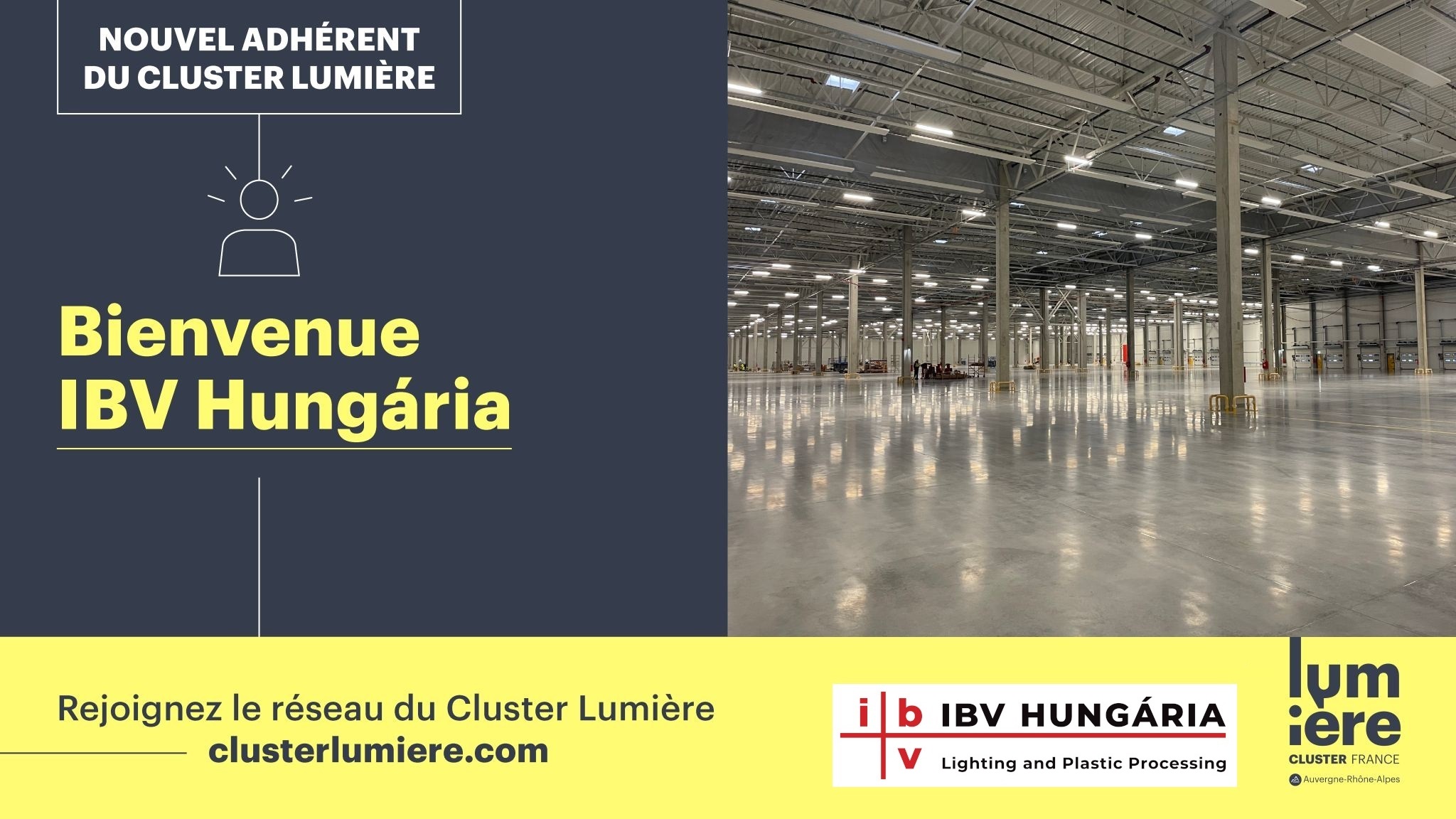 We are proud members of the French Cluster Lumiére!